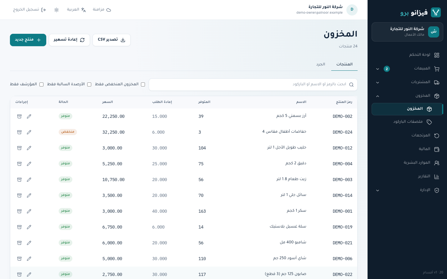 مخزون تثق به حتى القطعة